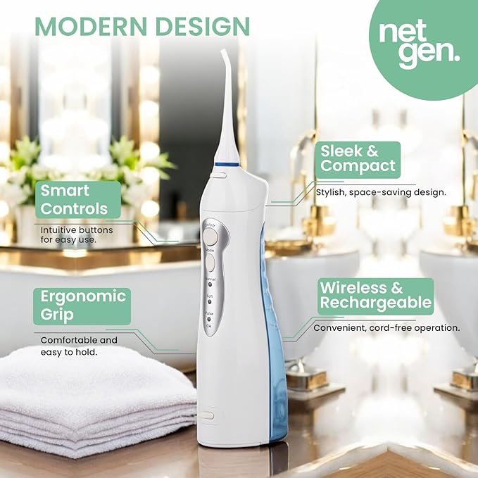 Cordless Water Dental Flosser for Teeth & Gums, Portable Electric Oral Irrigator - Image 7