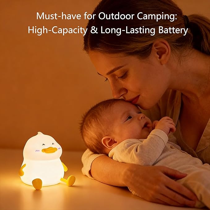 Duck Night Light for Kids, Cute Benson Ducks Gifts, Squishy Touch Silicone - Image 6