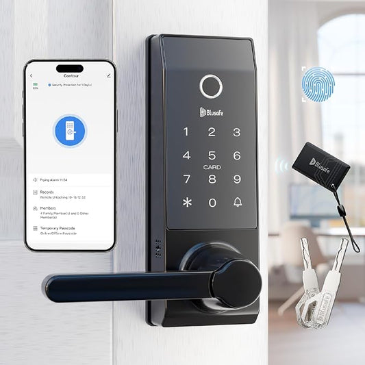 Smart Lock Doorbell Fingerprint Smart Door Lock Deadbolt by Blusafe