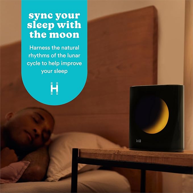 Homedics Sound Sleep Moon Dream Sound Machine and Alarm Clock, Enhance Sleep - Image 2