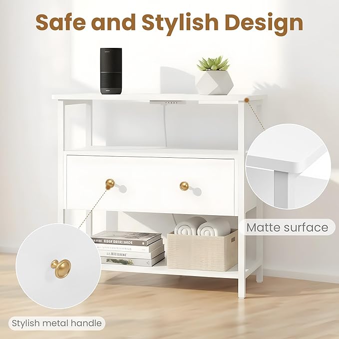 Edbuosy 27 Inch Wide Night Stand - Image 6