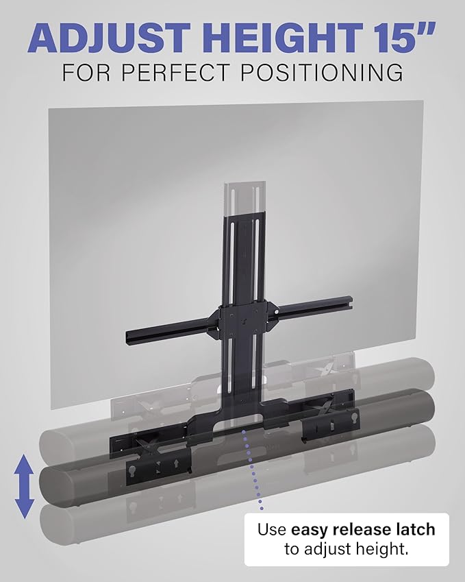 SANUS Soundbar TV Mount for Sonos Arc & Sonos Arc Ultra Soundbar – Depth - Image 5