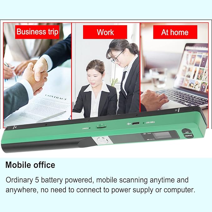 Ymiko A4 Document Scanner Portable High Resolution 900 DPI Multifunctional - Image 8
