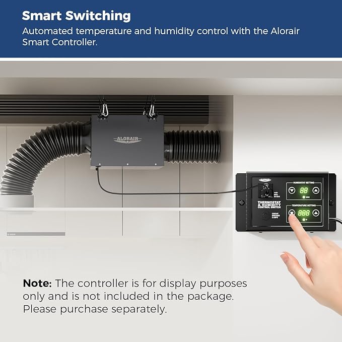 ALORAIR 6 Inch Inline Bathroom Exhaust Fan, 300 CFM Ultra Quiet Ventilation Fan - Image 4