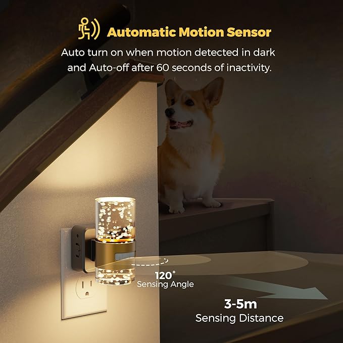 L LOHAS LED Motion Sensor Night Light, Dimmable Night Lights Plug into Wall - Image 5