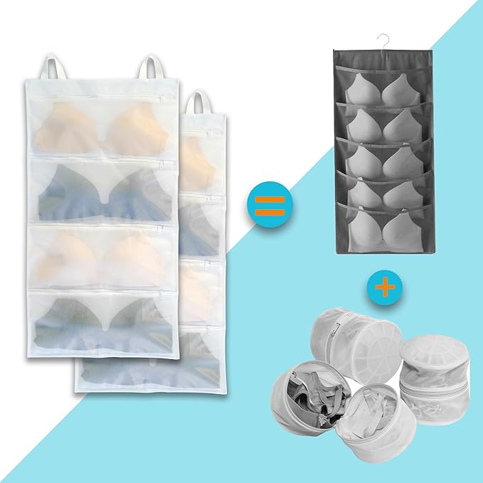 Bra laundry bags for washing machine, Holds 8 A-D cups sizes, Storage and - Image 5