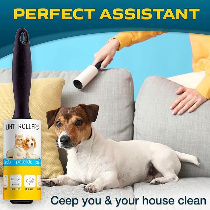 Lint Rollers for Pet Hair, Remover for Couch, Clothes Furniture and Carpet. - Image 6