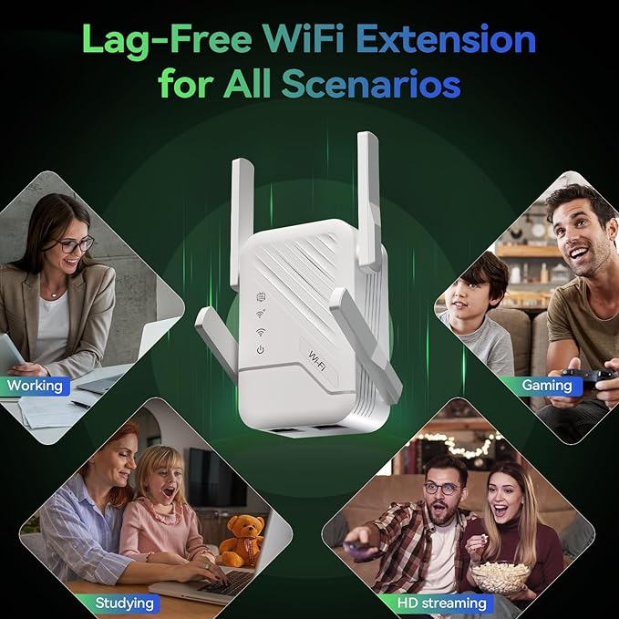 2026 Best WiFi Extender Signal Booster, Internet Extender Covers Up to 13389 - Image 7