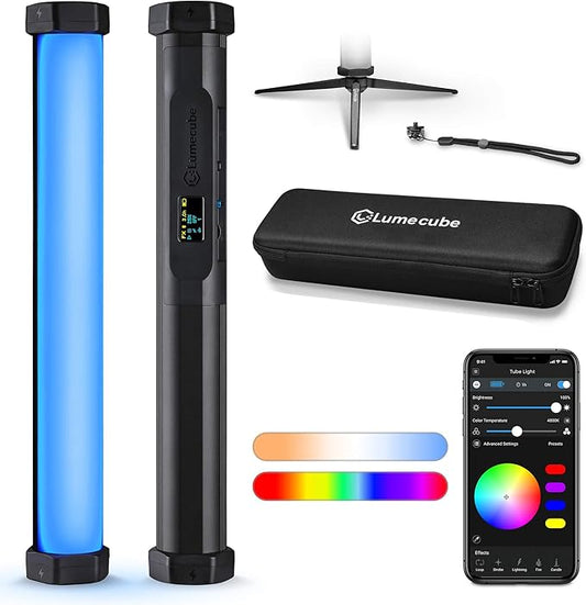 Lume Cube RGB Tube Light Mini for Photo & Video | RGBWW Full Color Tube Light | by LumeCube