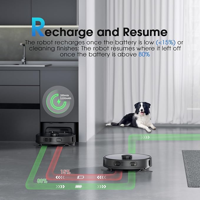 Robot Vacuum and Mop Combo, Robotic Vacuums Cleaner - Image 6