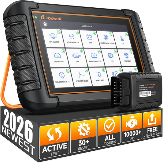 2026 FOXWELL Scanner NT809BT Wireless OBD2 Scanner Diagnostic Tool
