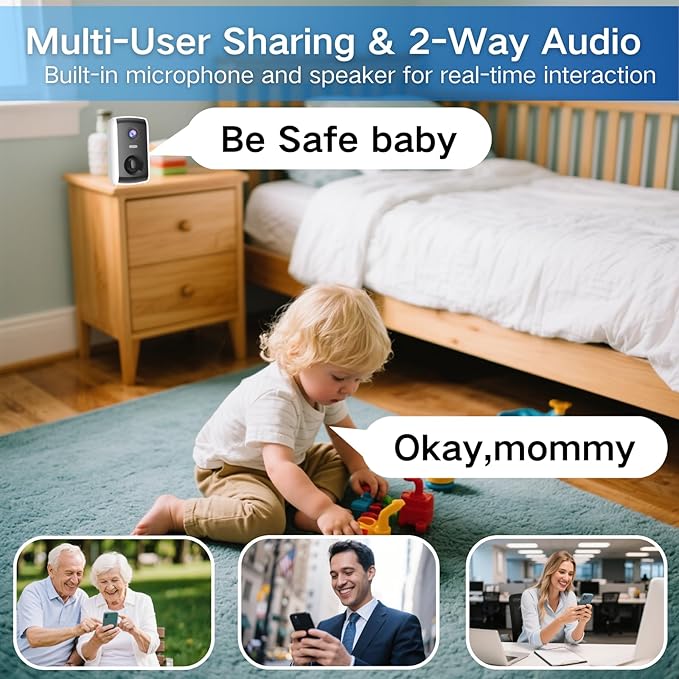 Solar Security Cameras Wireless Outdoor, 2K Outside Security Wireless WiFi - Image 5