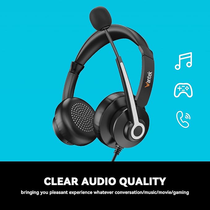 Wantek USB & 3.5mm Headset - Image 3