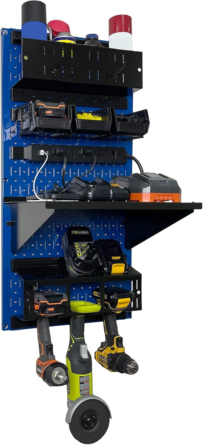 Wall Control Power Tool Storage Organizer Kit Cordless Drill Holder Charging - Image 3