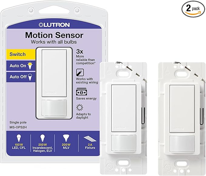 Lutron Maestro Motion Sensor Light Switch Indoor by Lutron