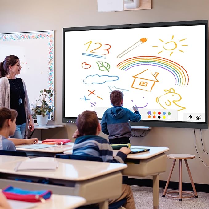Smart Board, 4K UHD Touch Screen Open Dual System Smart Whiteboard, Digital - Image 6