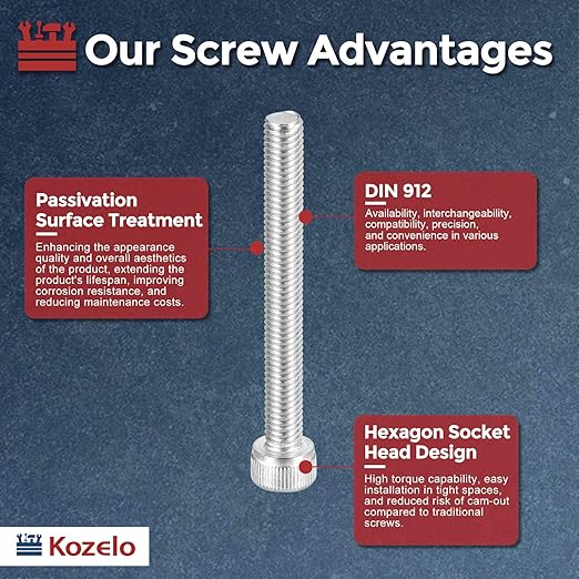 Kozelo 25pcs Socket Head Cap Screws - Image 3