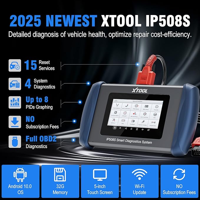 OBD2 Scanner Diagnostic Tool XTOOL IP508S: Code Reader - Image 4