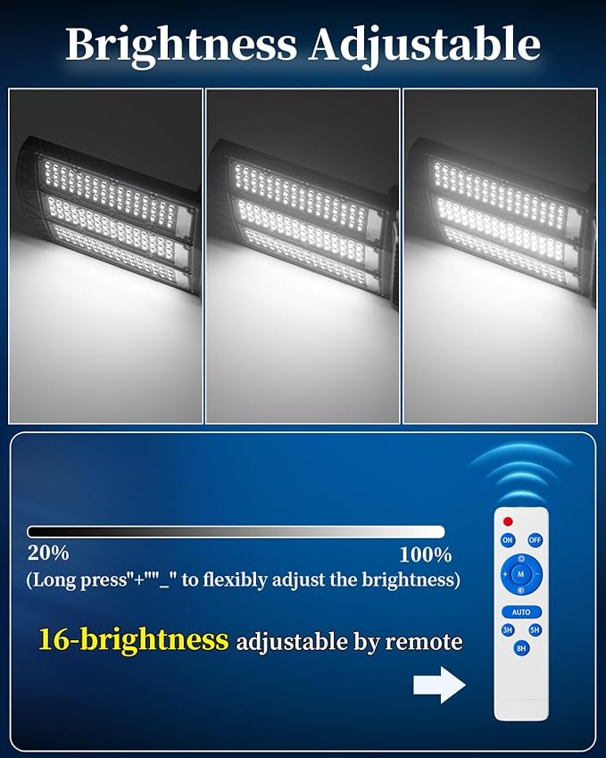 Ofuray Of-11000W Solar Street Lights Outdoor, 800000LM Solar Security Flood - Image 4