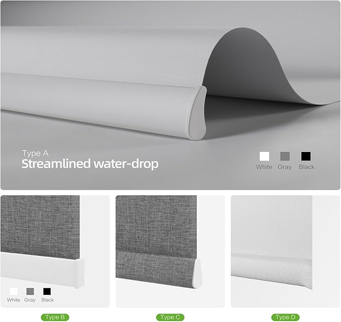 ZSHINE Motorized Blackout Window Blinds Customize Width Remote Control Wireless - Image 4