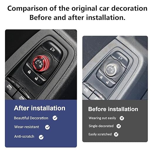 Auovo Rearview Mirrors Knob Ring Compatible - Image 2