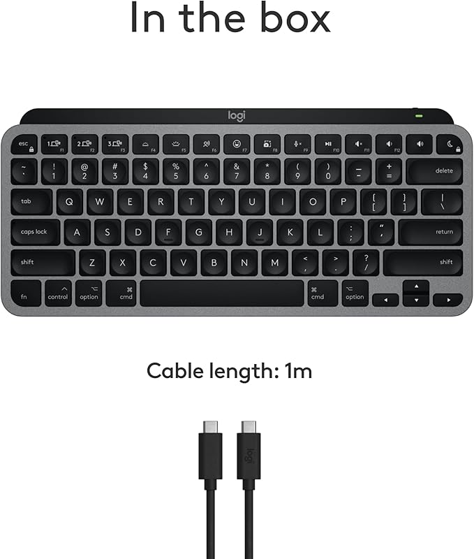 Logitech MX Keys Mini for Mac Minimalist Wireless Keyboard, Backlit Keys - Image 11