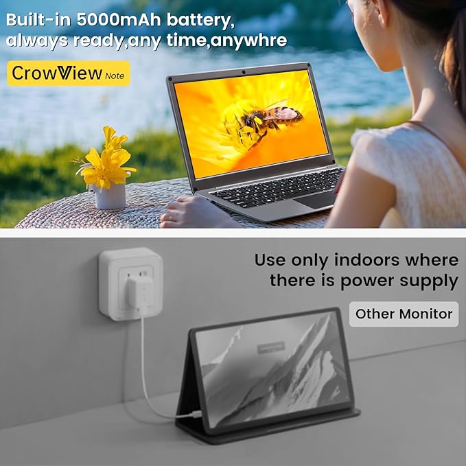 Portable Monitor with Keyboard, 14inch 1080P FHD Lapdock Compatible with - Image 8