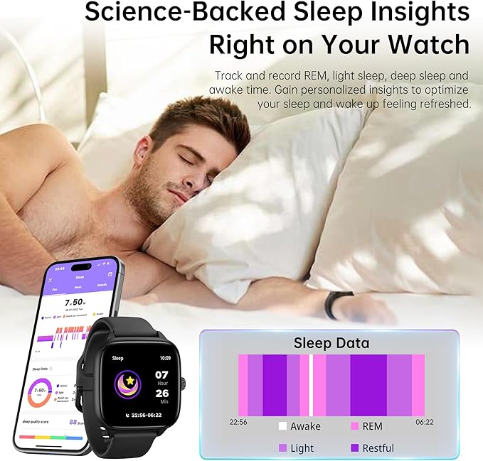 Sunorshop Fitness Tracker Answer/Make Calls, Smart Watch - Image 5