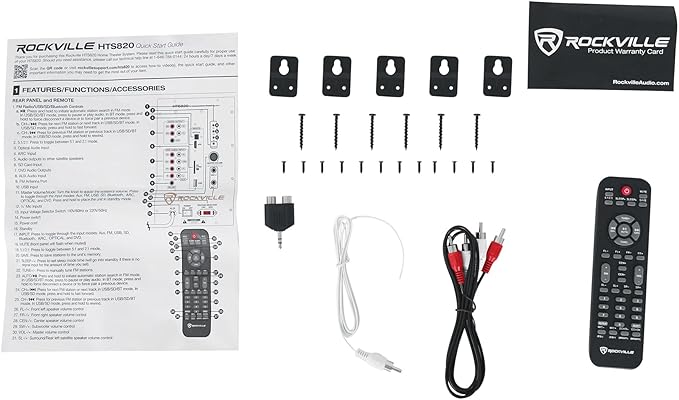 Rockville HTS820 1500W 5.1 Channel Home Theater System - Image 8