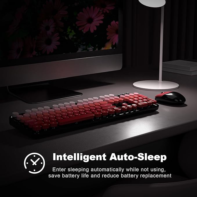 MOFII Wireless Keyboard and Mouse Combo, Full Size 2.4G Plug and Play - Image 3