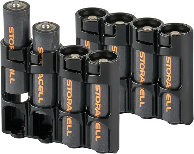 AA Battery Storage Caddy by Storacell, Holds 4 Batteries - Image 2