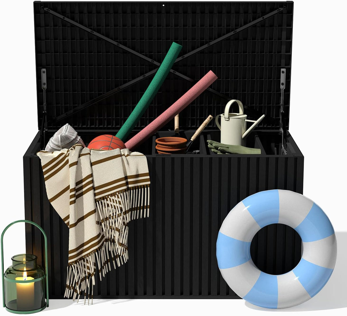 veradek everything box - 120-gallon outdoor storage box, main product view