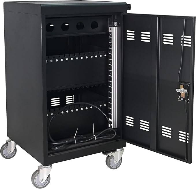 Aokleo Laptop Charging Cart, 32 Devices Tablet Storage Carts - Image 9