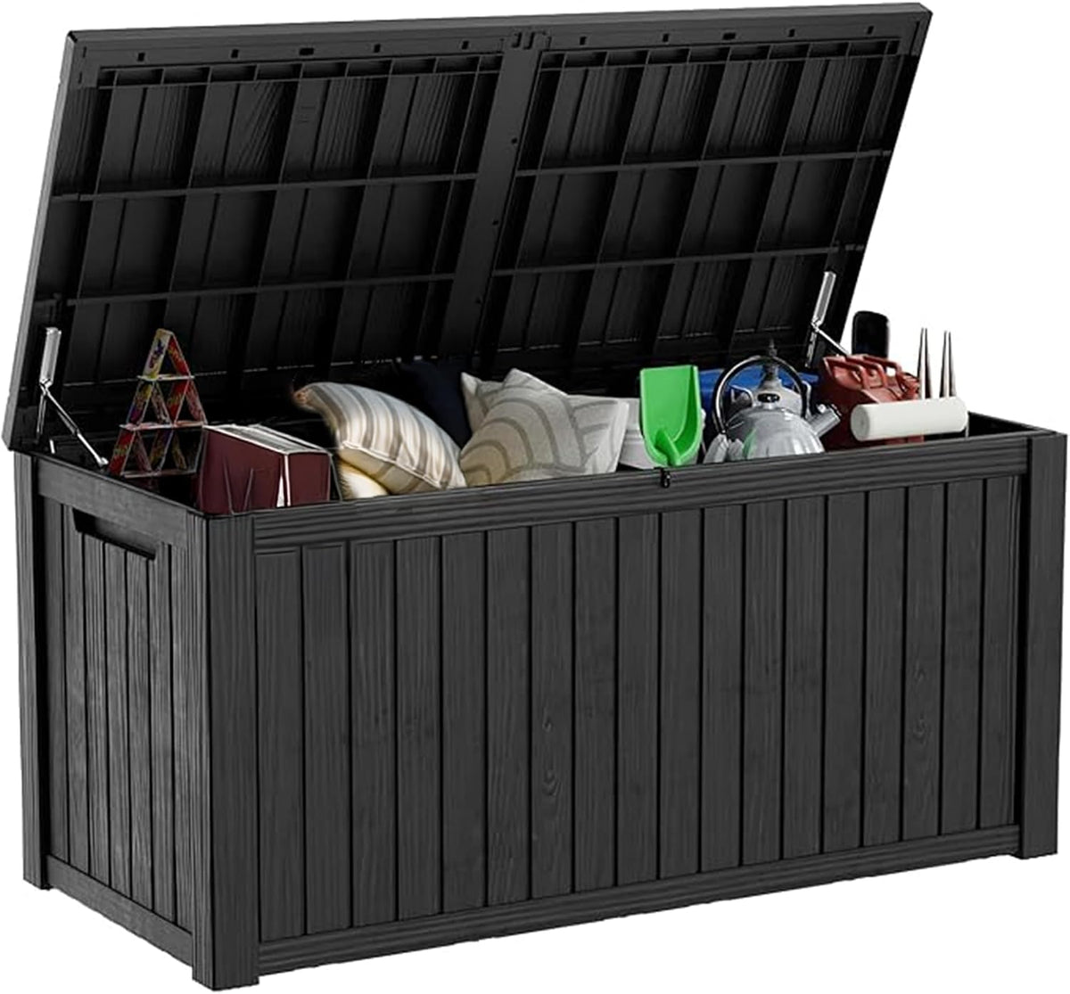 180 gallon waterproof outdoor storage box,resin deck box,lockable, main product view