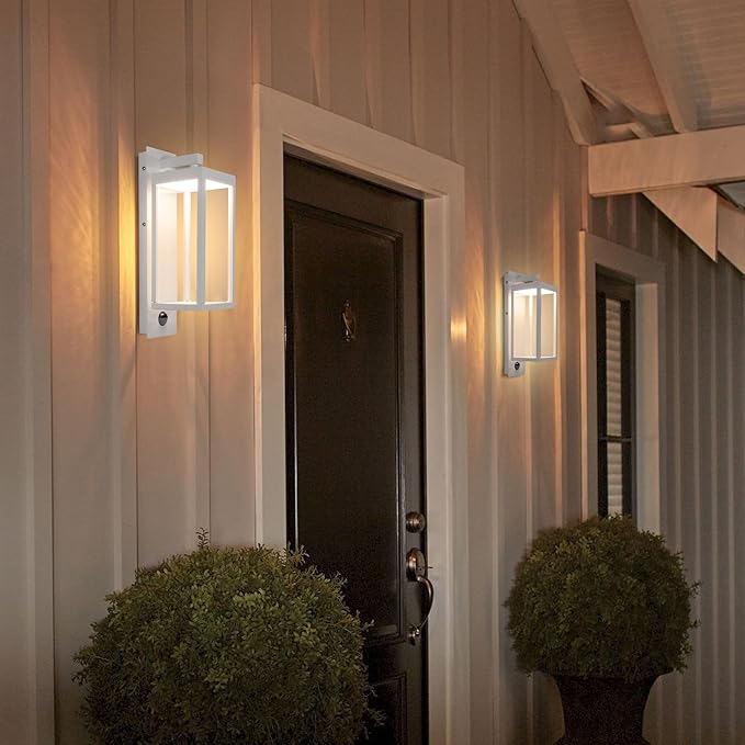 Lustrlach Outdoor Motion Sensor Wall Lights, 15In Modern LED Exterior Sconce - Image 7