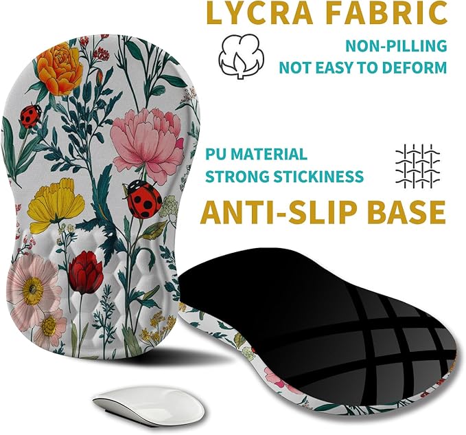 Hokafenle Ergonomic Mouse Pad Wrist Support, Wrist Rest Mousepad - Image 5