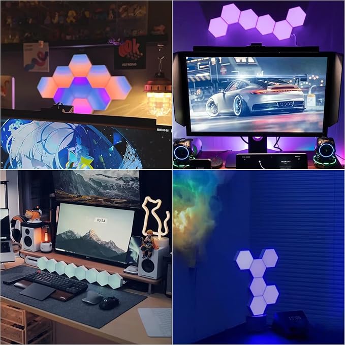 Vcwtty Hexagon Lights, Smart LED Wall Lights - Image 6