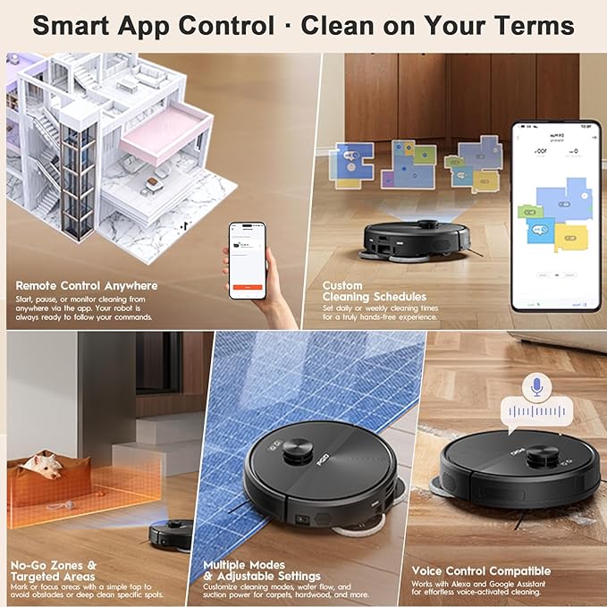 PGID Self-Emptying Robot Vacuum Cleaner, Robot Vacuum and Mop, FlexiArm Edge - Image 5