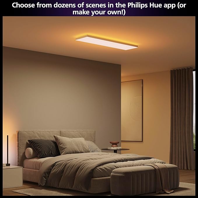 Philips Hue Datura Smart Ceiling Panel White & Color Light, Voice Control - Image 5