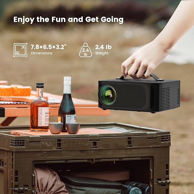 Projector-4K with WiFi and Bluetooth:Outdoor-Projector Smart TV OS 2.0 & DoIby - Image 7