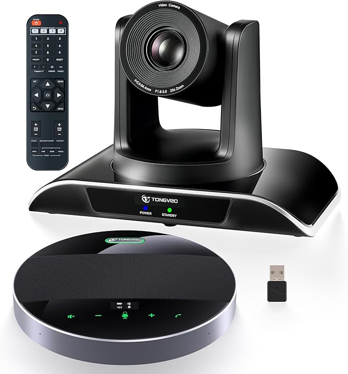 20x Zoom Conference Room Camera System TONGVEO All-in-1 Video and Audio by TONGVEO