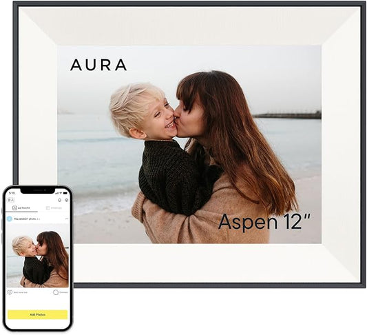Aspen 12" | Aura's Most Versatile HD Digital Picture Frame by Aura