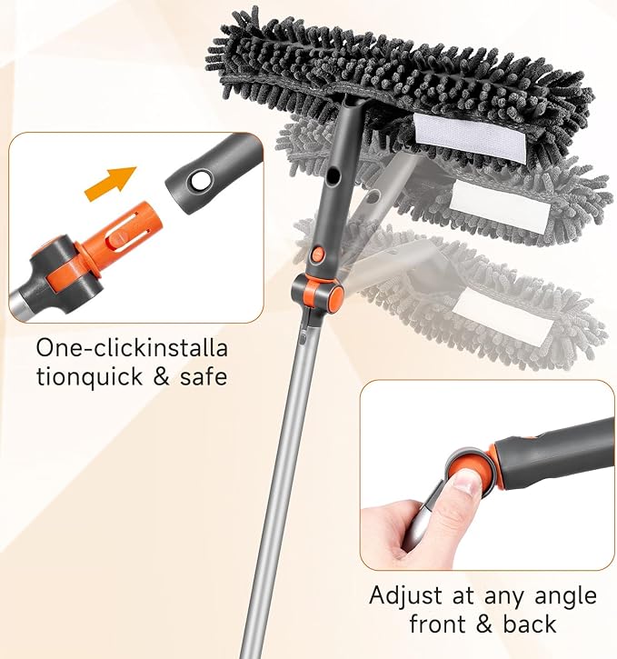 Chabatree Window Squeegee Cleaner Set 2-in-1 Window Cleaning Tool - Image 3
