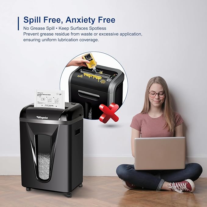 Wingwise 24-Pack Shredder Lubricant Sheets, 8.5 x 6 Inches, Sharpens Blades & - Image 8