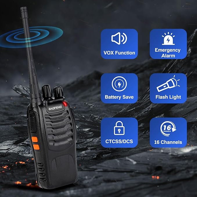 Baofeng Walkie Talkies 888S Rechargeable Long Range - Image 5