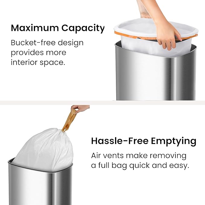 iTouchless 91 Liter / 24 Gallon Sensor 2.0 Kitchen Trash Can - Image 5