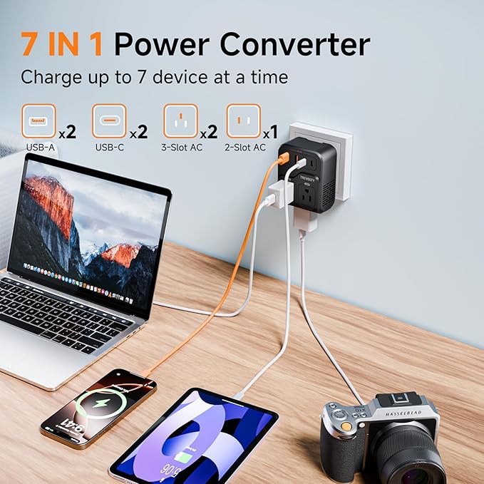 TREVOLTY 2000W Voltage Converter US to Europe, 220V to 110V Converter - Image 3