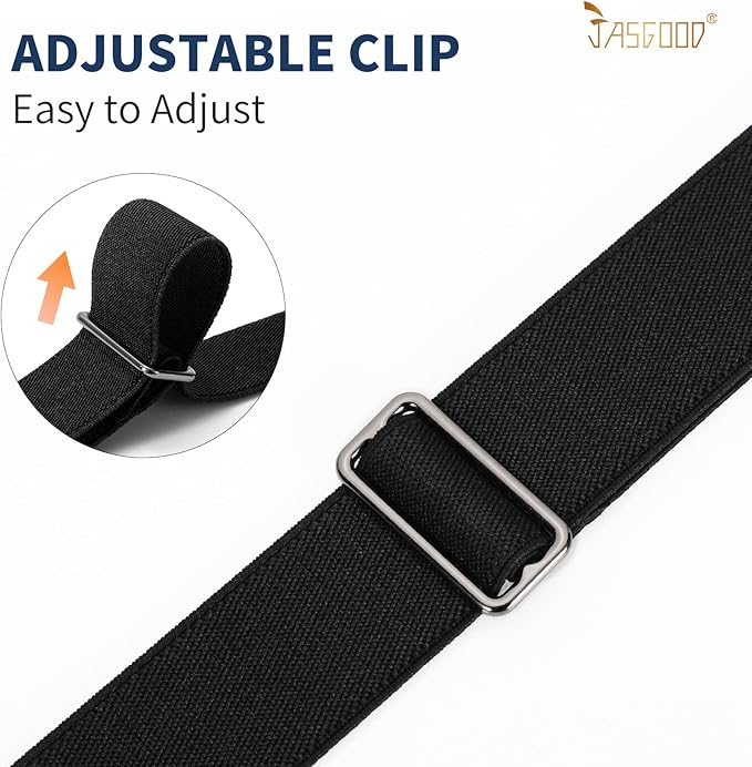JASGOOD Women No Show Stretch Belt Elastic Web Strap Belt - Image 7