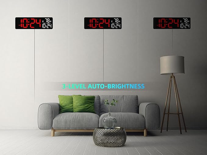 Large LED Digital Wall Clock - Image 6
