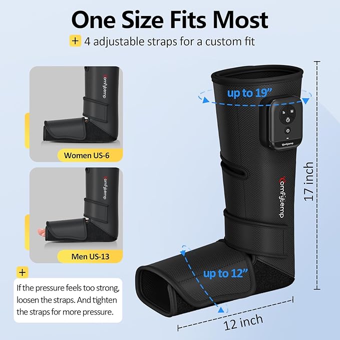 Comfytemp Air Compression Therapy Device K1011, Cordless Leg Massager - Image 5
